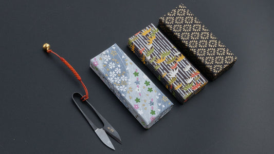 Morihei Kikuyu Nigiri Thread Shears 75mm in Chiyo Paper Box