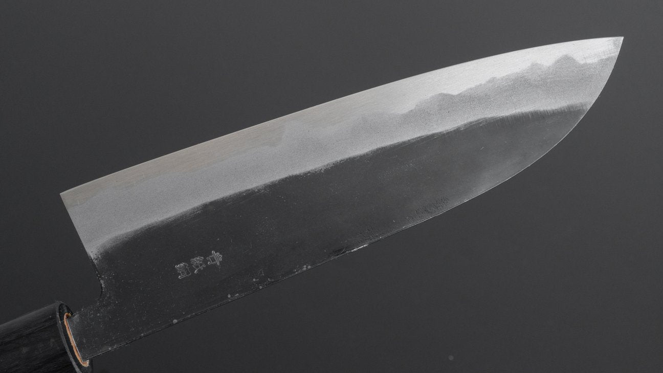 Hitohira MS Kurouchi Blue #2 Santoku 165mm Wood Handle