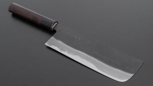 Couteau nakiri 16,5cm japonais artisanal Yoshihiro Rugged Black
