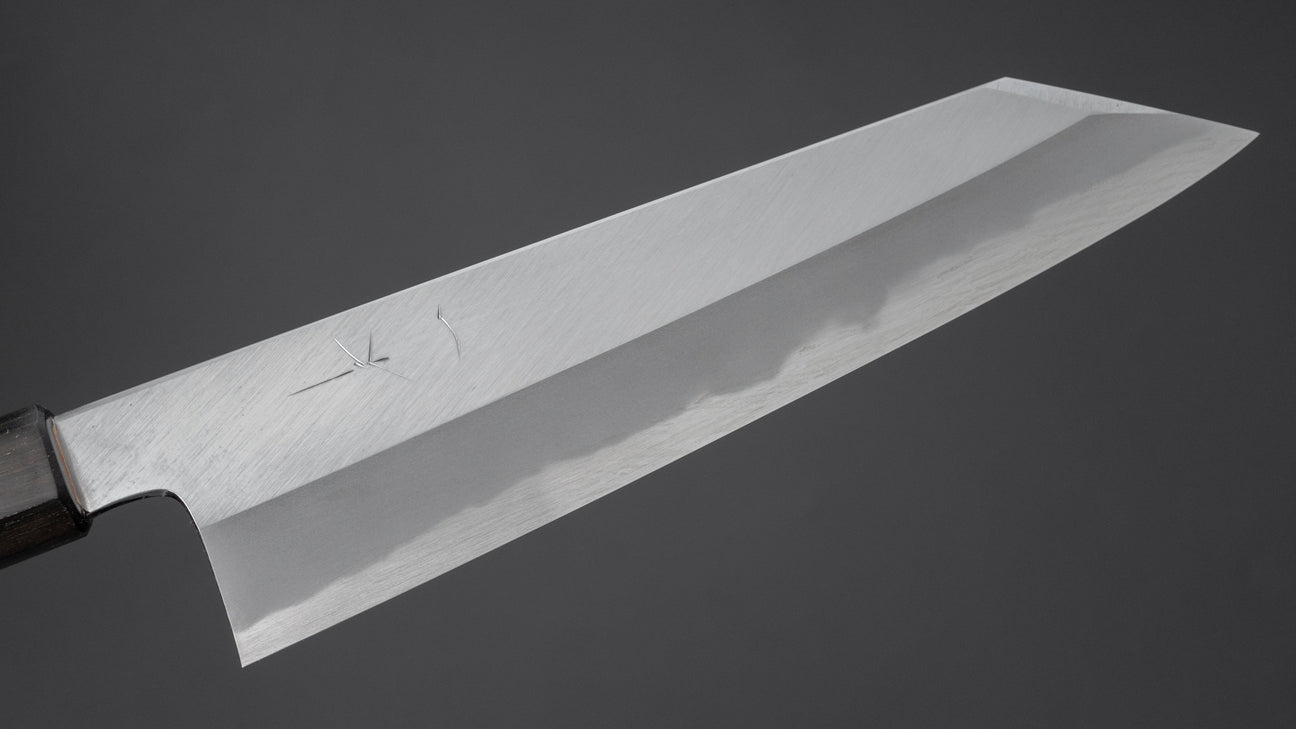 Hitohira Kikuchiyo Kyuzo White #2 Migaki Kiritsuke Gyuto 210mm Cherry Wood Handle