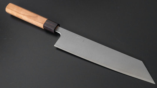 Hitohira Futana SB Migaki Kiritsuke Gyuto 210 mm kersenhouten handvat