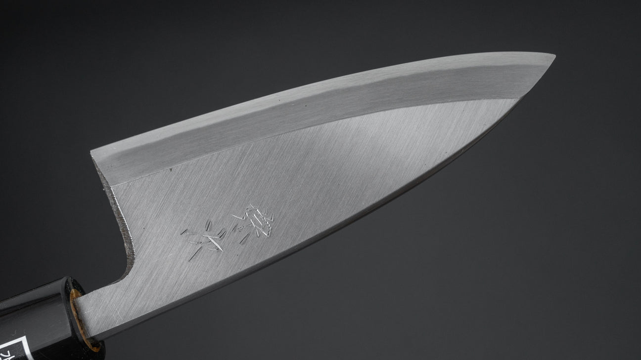 Morihei Munetsugu White #2 Left-Handed Deba 105mm Ho Wood Handle