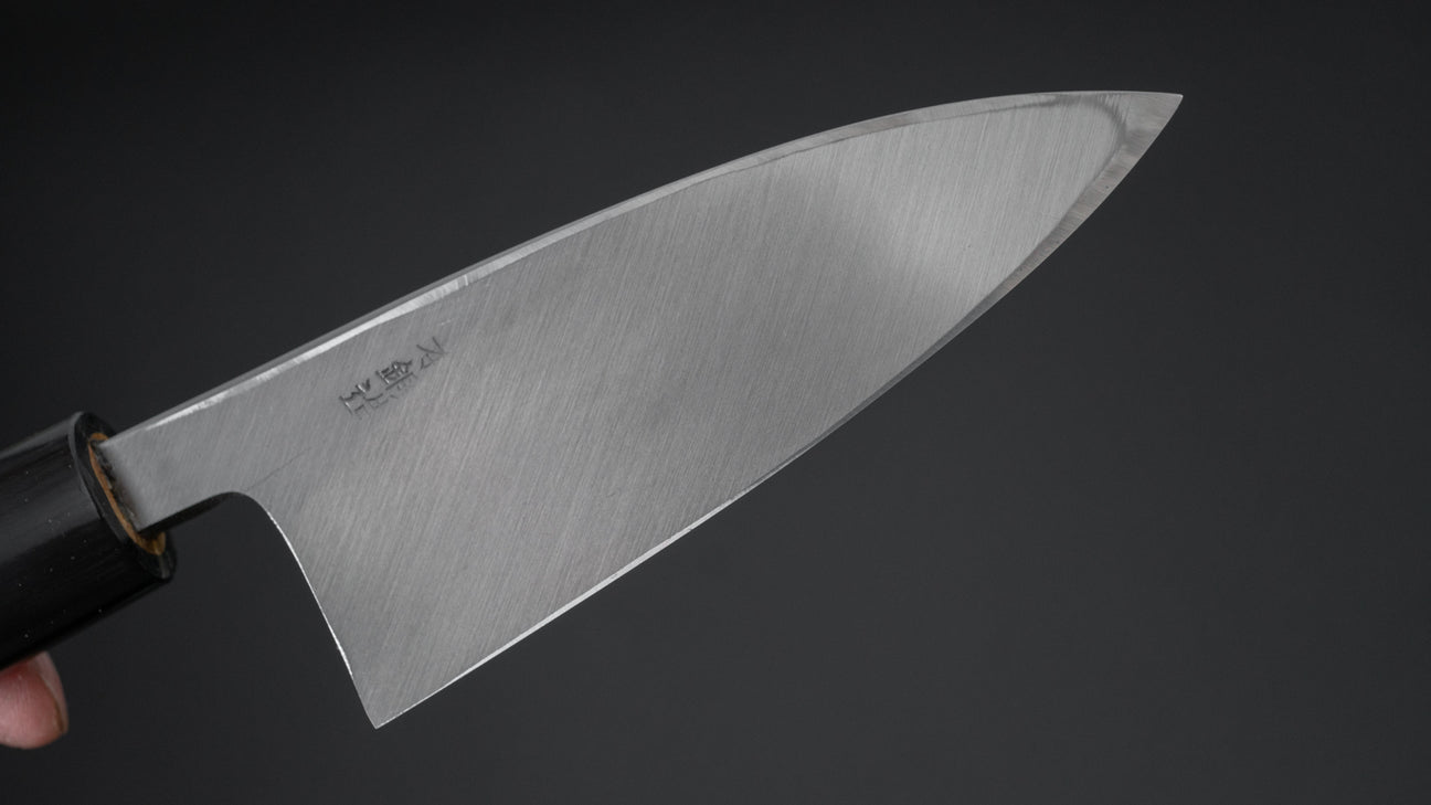 Morihei Munetsugu White #2 Left-Handed Deba 105mm Ho Wood Handle